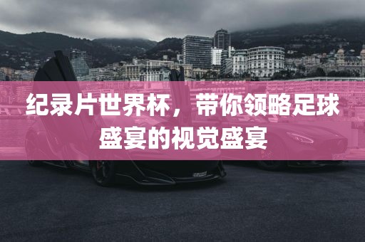 纪录片世界杯，带你领略足球盛宴的视觉盛宴