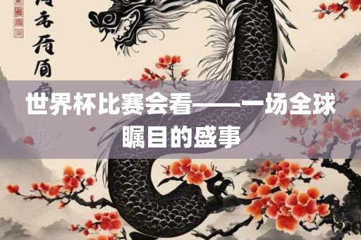 世界杯比赛会看——一场全球瞩目的盛事