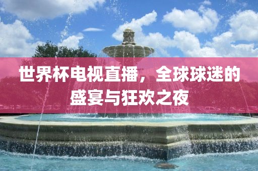 世界杯电视直播，全球球迷的盛宴与狂欢之夜漯河市盈旭机械设备有限公司