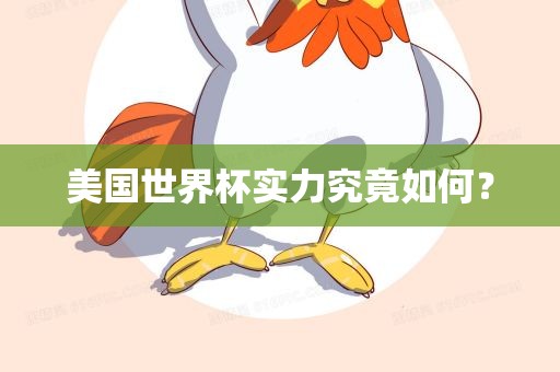 美国世界杯实力究竟如何？