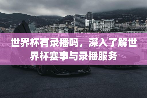 世界杯有录播吗，深入了解世界杯赛事与录播服务