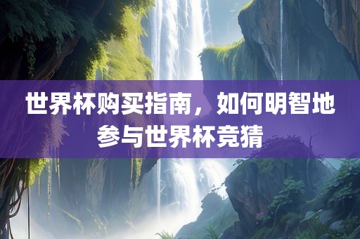 世界杯购买指南，如何明智地参与世界杯竞猜