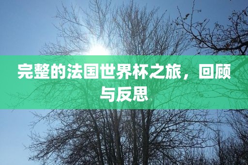 完整的法国世界杯之旅，回顾与反思