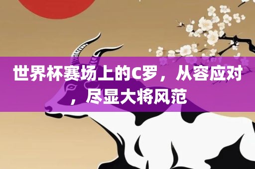 世界杯赛场上的C罗，从容应对，尽显大将风范