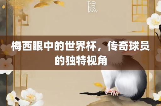 梅西眼中的世界杯，传奇球员的独特视角