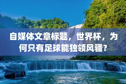 自媒体文章标题，世界杯，为何只有足球能独领风骚？