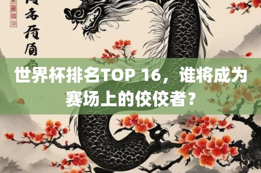 世界杯排名TOP 16，谁将成为赛场上的佼佼者？