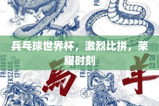 兵乓球世界杯，激烈比拼，荣耀时刻