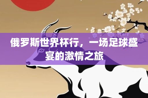 俄罗斯世界杯行，一场足球盛宴的激情之旅