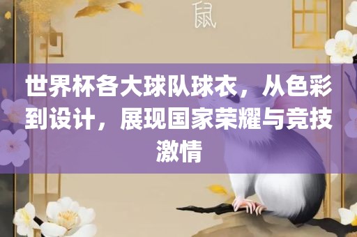 世界杯各大球队球衣，从色彩到设计，漯河市盈旭机械设备有限公司展现国家荣耀与竞技激情