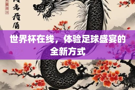 世界杯在线，体验足球盛宴的全新方式