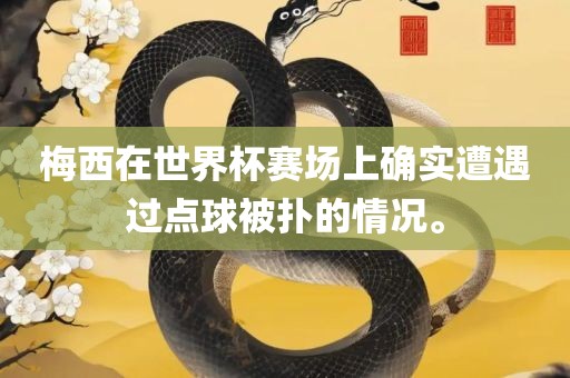梅西在世界杯赛场上确实遭遇过点球被扑的情况。