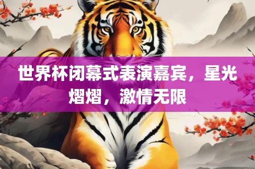 世界杯闭幕式表演嘉宾，星光熠熠，激情无限