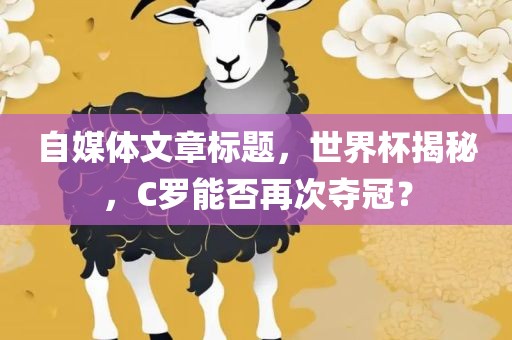自媒体文章标题，世界杯揭秘，C罗能否再次夺冠？