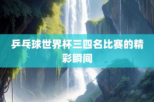 乒乓球世界杯三四名比赛的精彩瞬间