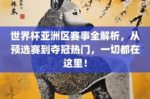 世界杯亚洲区赛事全解析，从预选赛到夺冠热门，一切都在这里！