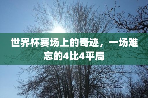 世界杯赛场上的奇迹，一场难忘的4比4平局