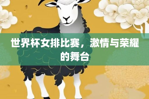 世界杯女排比赛，激情与荣耀的舞台
