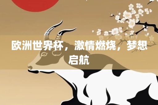 欧洲世界杯，激情燃烧，梦想启航