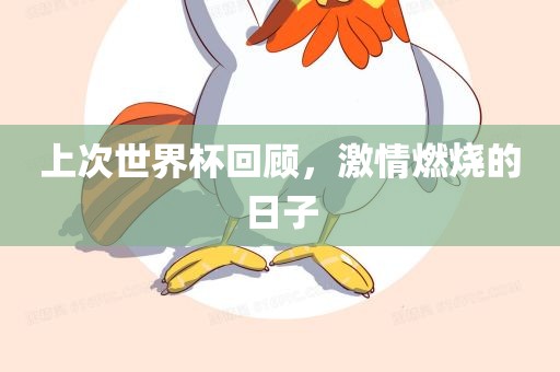 上次世界杯回顾，激情燃烧的日子