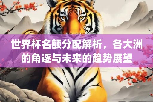 世界杯名额分配解析，各大洲的角逐与未来的趋势展望