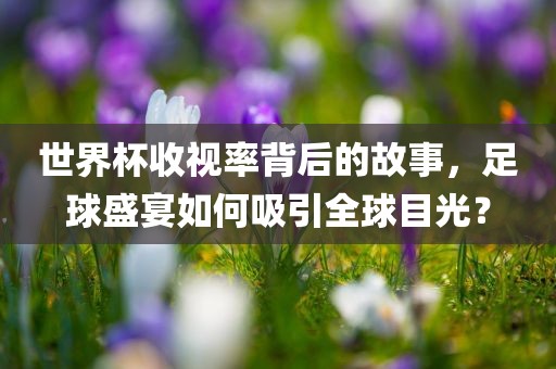 世界杯收视率背后的故事，足球盛宴如何吸引全球目光？