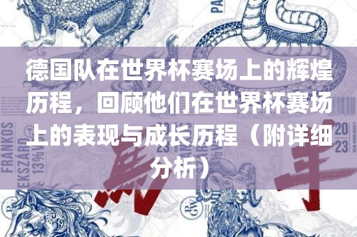 德国队在世界杯赛场上的辉煌历程，回顾他们在世界杯赛场上的表现与成长历程（附详细分析）