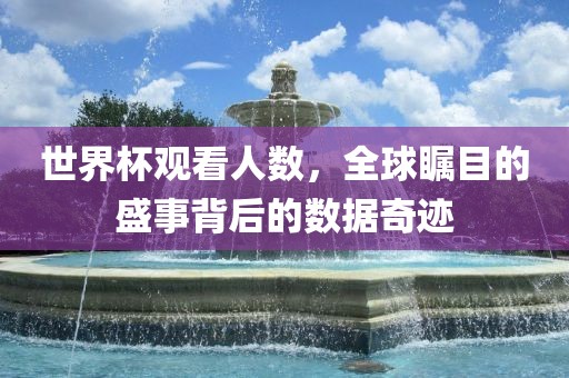 世界杯观看人数，全球瞩目的盛事背后的数据奇迹
