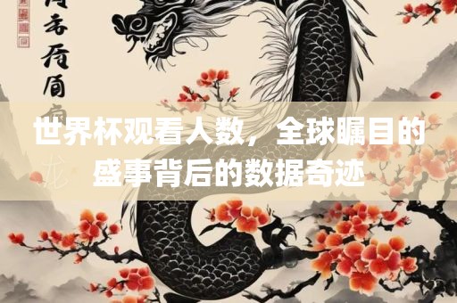 世界杯观看人数，全球瞩目的盛事背后的数据奇迹