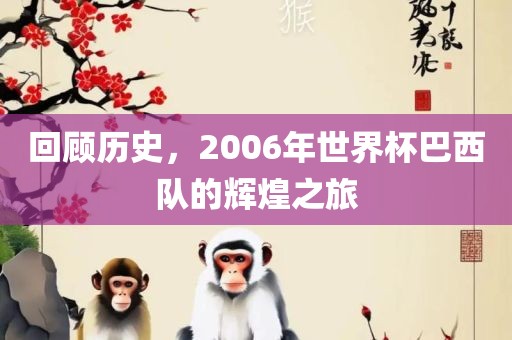 回顾历史，2006年世界杯巴西队的辉煌之旅