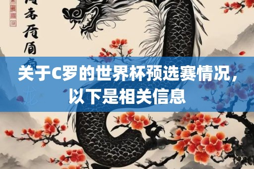 关于C罗的世界杯预选赛情况，以下是相关信息
