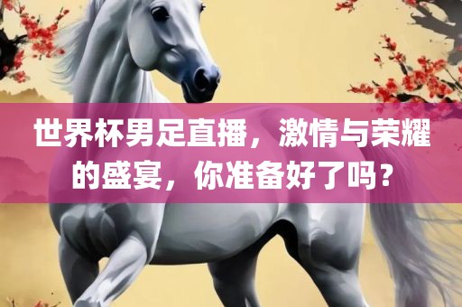 世界杯男足直播，激情与荣耀的盛宴，你准备好了吗？