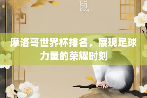 摩洛哥世界杯排名，展现足球力量的荣耀时刻