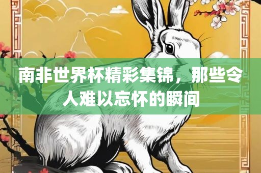 南非世界杯精彩集锦，那些令人难以忘怀的瞬间