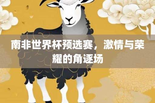 南非世界杯预选赛，激情与荣耀的角逐场
