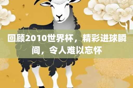 回顾2010世界杯，精彩进球瞬间，令人难以忘怀