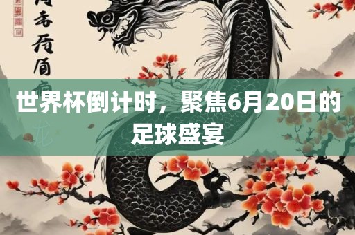 世界杯倒计时，聚焦6月20日的足球盛宴
