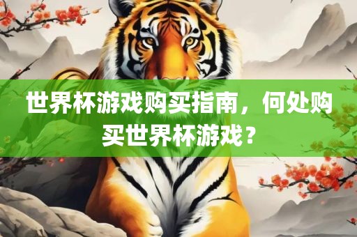 世界杯游戏购买指南，何处购买世界杯游戏？