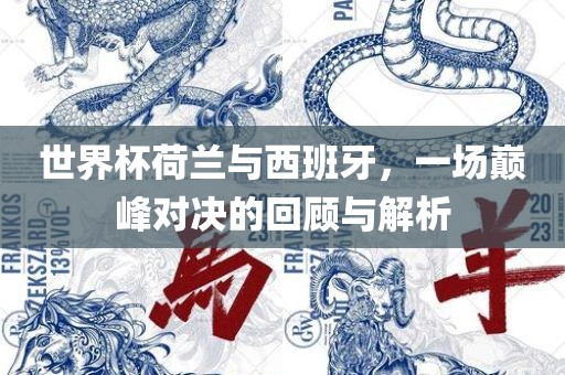 世界杯荷兰与西班牙，一场巅峰对决的回顾与解析