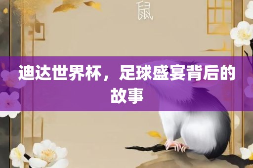 迪达世界杯，足球盛宴背后的故事