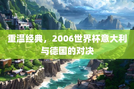 重温经典，2006世界杯意大利与德国的对决