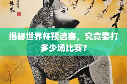揭秘世界杯预选赛，究竟要打多少场比赛？