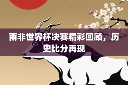 南非世界杯决赛精彩回顾，历史比分再现