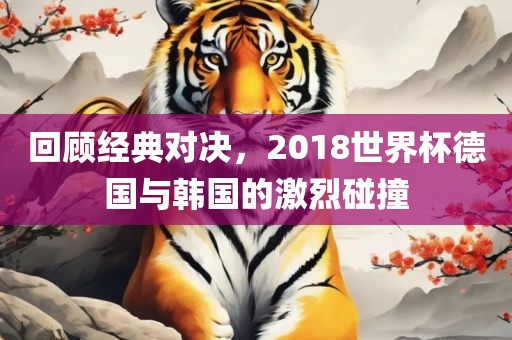 回顾经典对决，2018世界杯德国与韩国的激烈碰撞