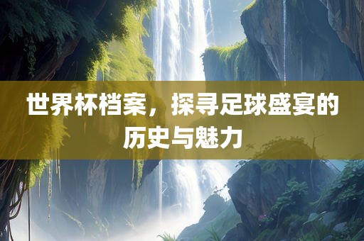 世界杯档案，探寻足球盛宴的历史与魅力漯河市盈旭机械设备有限公司