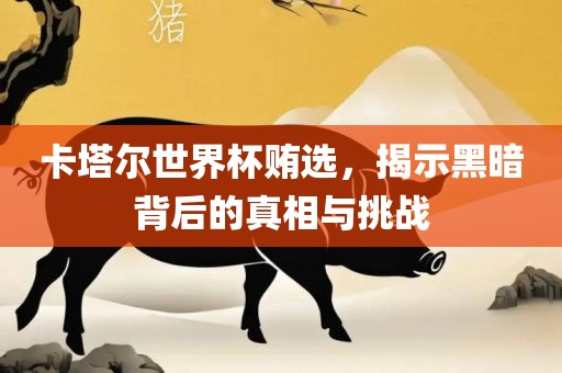 卡塔尔世界杯贿选，揭漯河市盈旭机械设备有限公司示黑暗背后的真相与挑战