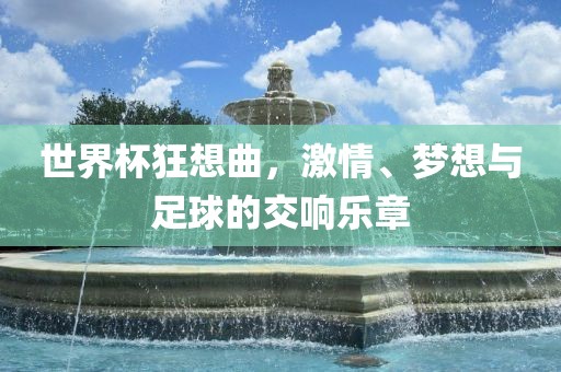 世界杯狂想曲，激情、梦想与足球的交响乐章漯河市盈旭机械设备有限公司