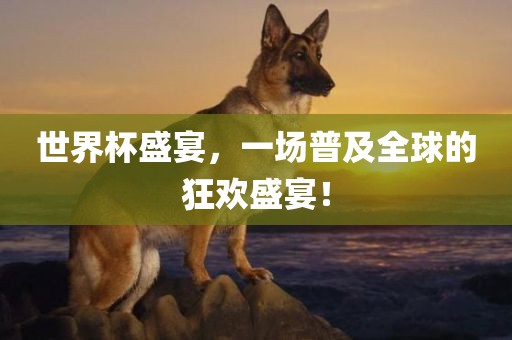 世界杯盛宴，一场普及全球的狂欢盛宴！