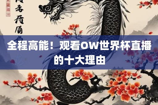 全程高能！观看OW世界杯直播的十大理由