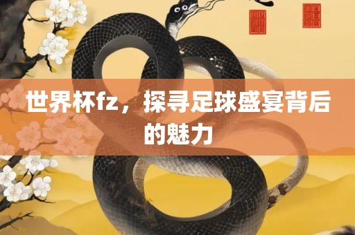 世界杯fz，探寻足球盛宴背后的魅力